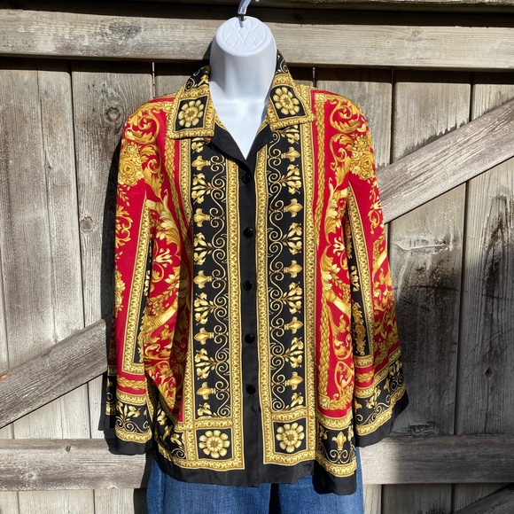 Vintage Gucci Style Blouse EUC - Picture 4 of 9